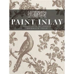 Paint Inlay Grisaille Toile - IOD_chalk paint_annie sloan_aube design