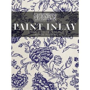 Paint Inlay Indigo Floral - IOD_chalk paint_annie sloan_aube design