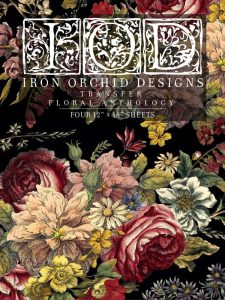 Floral Anthology - transfert_IOD_chalk paint_annie sloan_aube design