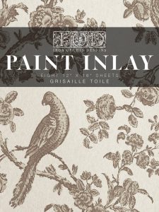 Grisaille Toile image 7 - Paint Inlay_IOD_chalk paint_annie sloan_aube design