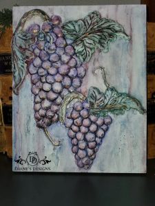 Grapes image 1 - moule_IOD_chalk paint_annie sloan_aube design