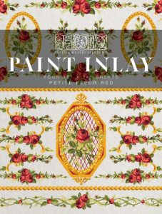 Petite fleur red A_paint inlay_IOD_aube design